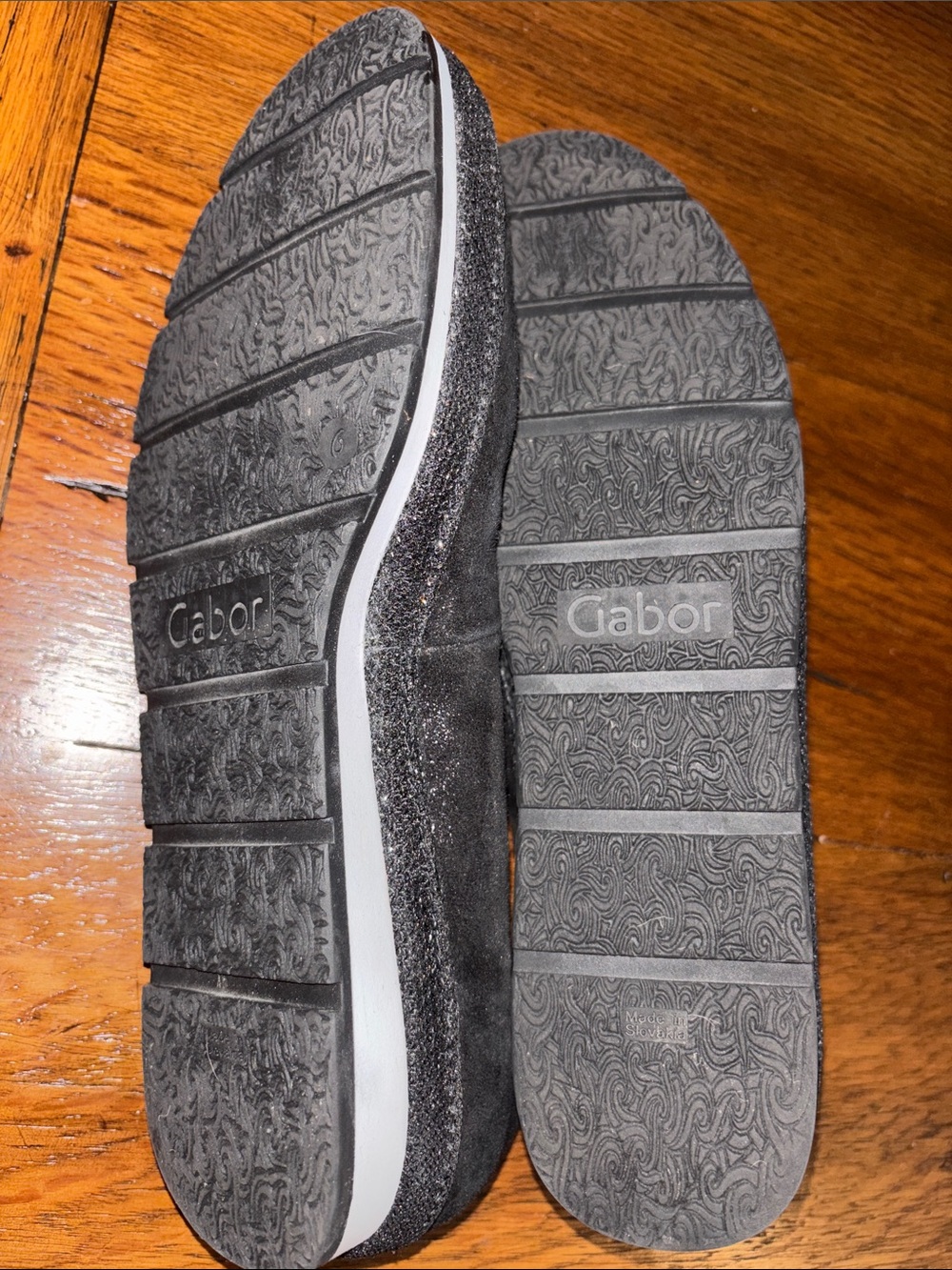 Gabor Women’s black Suede Slip-On Comfort Flats - Picture 10 of 10